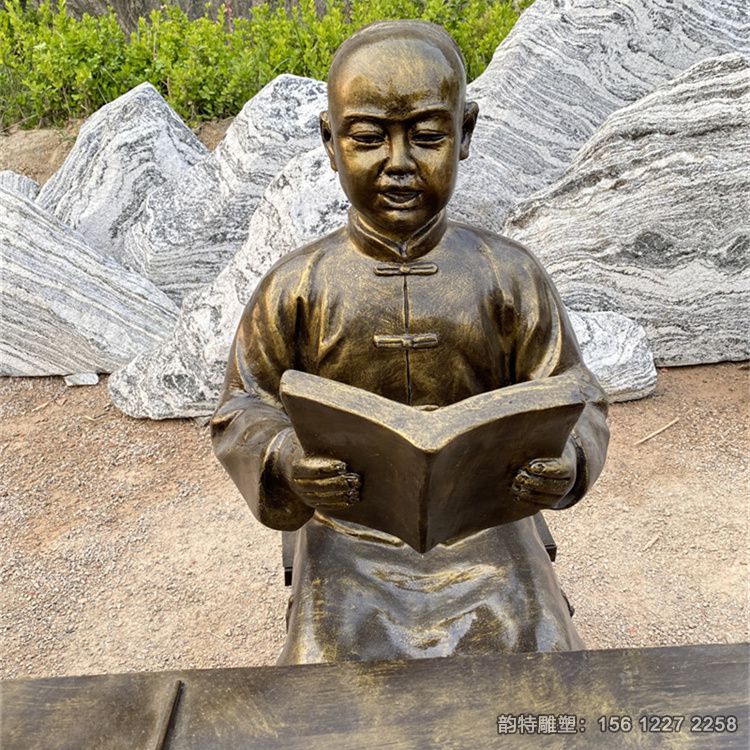 古代讀書(shū)人物雕塑05