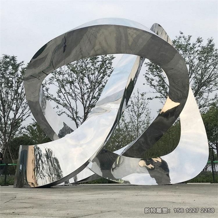 不銹鋼鏡面飄帶雕塑廠家,定做扭曲飄帶絲帶雕塑 不銹鋼鏡面飄帶雕塑廠家,定做扭曲飄帶絲帶雕塑