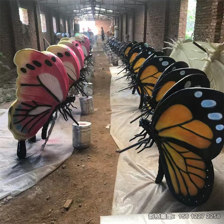 玻璃鋼仿真蝴蝶雕塑實(shí)拍圖 公園草坪昆蟲小擺件 玻璃鋼仿真蝴蝶雕塑實(shí)拍圖 公園草坪昆蟲小擺件